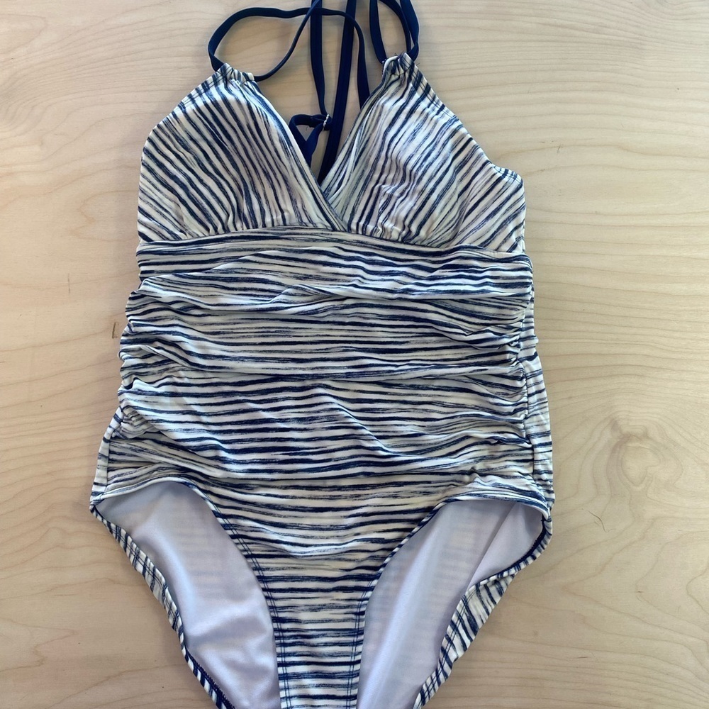 Time and Tru One Piece Swim Suit size Large (12-14) (EP)